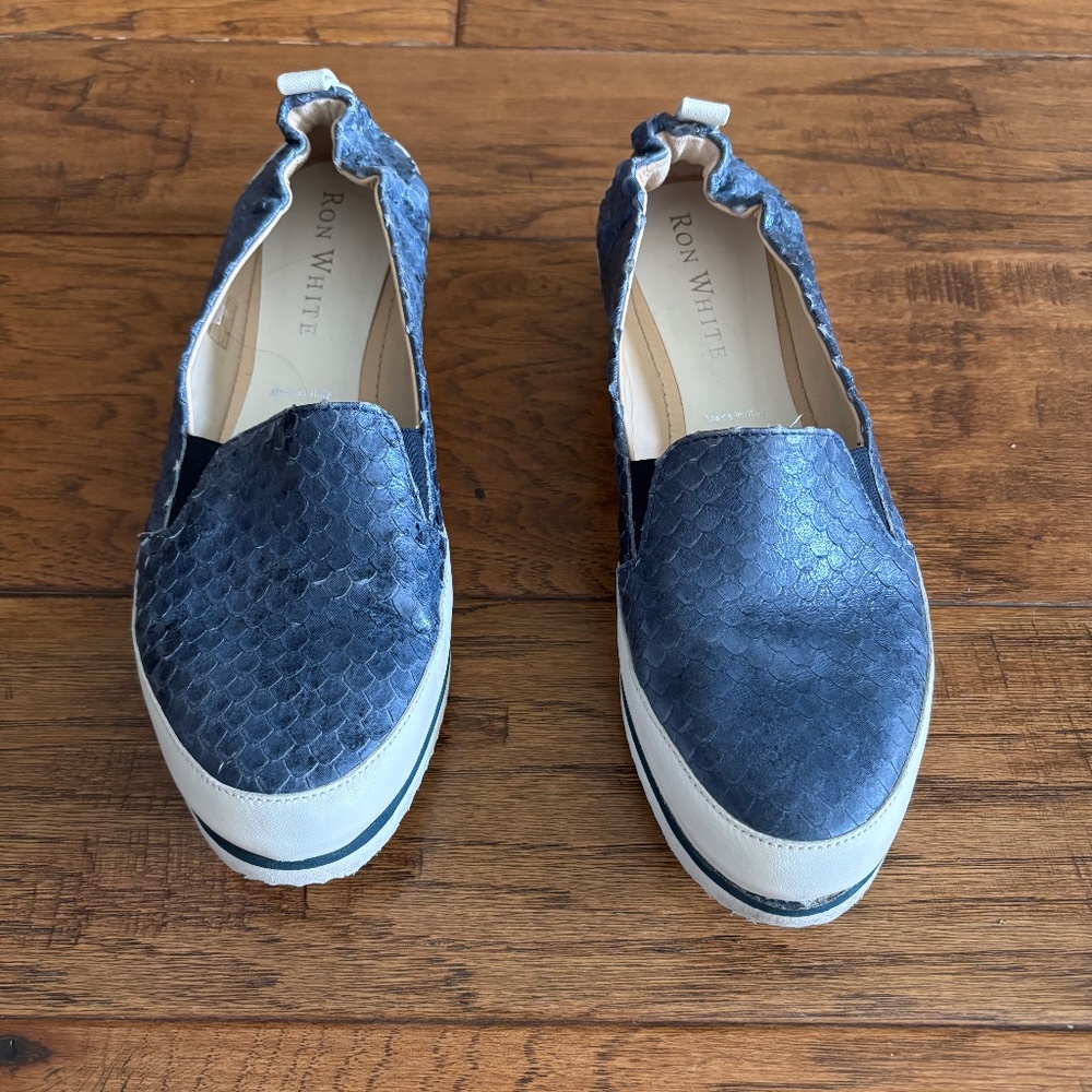 Ron White Nell Slip-On Sneaker (Women) Metallic Blue
